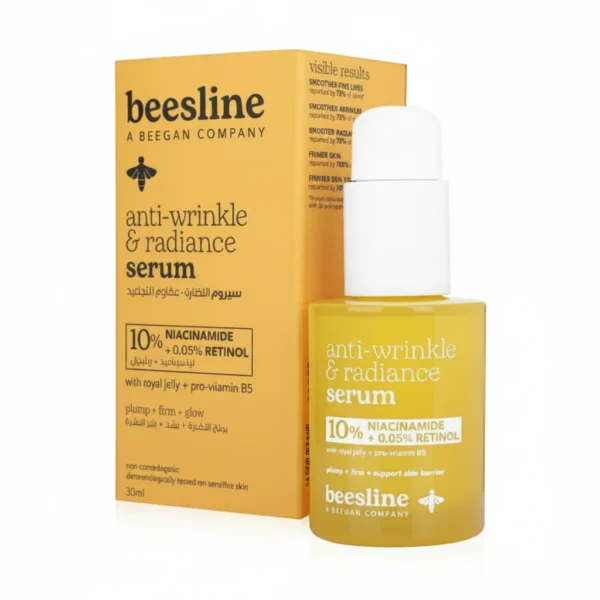 Beesline-Anti-Wrinkle-Radiance-Serum-10-Niacinamide-05-Retinol-30ml-Product-Beautifier.webp Beesline Anti-Wrinkle & Radiance Serum 10% Niacinamide + .05% Retinol 30ml