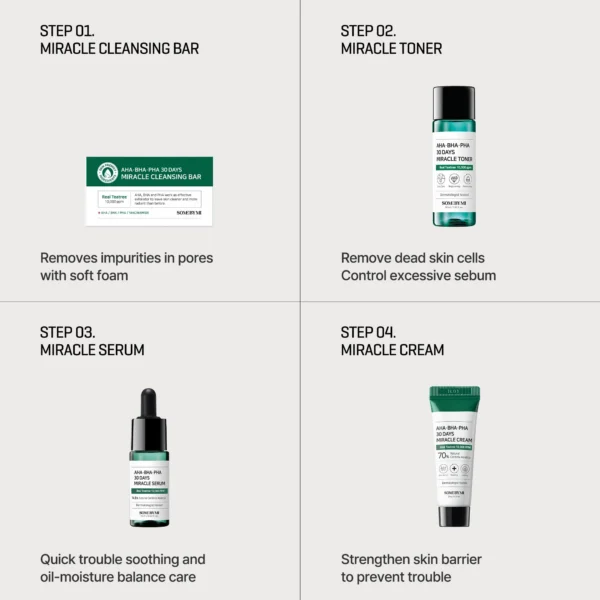 Some By Mi AHA BHA PHA 30 Days Miracle Starter Kit 4-in-1