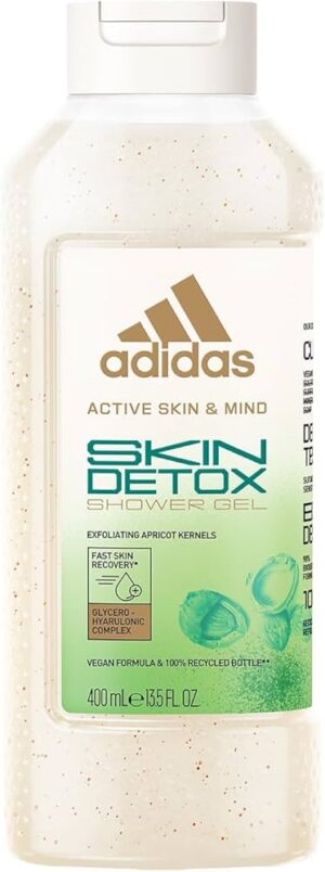 ADIDAS Shower Gel with exfoliating apricot kernels SKIN DETOX 400ml