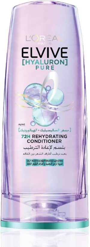 LOREAL-Hyaluron-Pure-72-H-Purify-Conditioner-for-Oily-Scalp-Dehydrated-Lengths-200ml.jpg LOREAL Hyaluron Pure 72H Purify Conditioner for Oily Scalp & Dehydrated Lengths 200ml