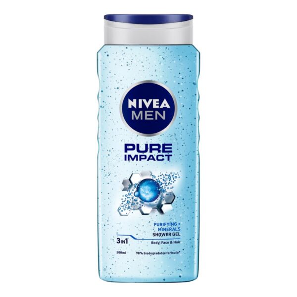 NIVEA-MEN-Shower-Gel-3-in-1-Pure-Impact-500ml.jpg NIVEA MEN Shower Gel 3-in-1 Pure Impact 500ml