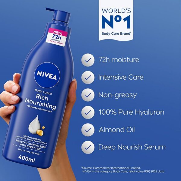 NIVEA-body-lotion-rich-nourishing-72h-moisture-with-pure-hyaluron-almond-oil-deep-nourish-serum-fo.jpg NIVEA body lotion rich nourishing 72h moisture with pure hyaluron almond oil & deep nourish serum for dry to very dry skin 250ml