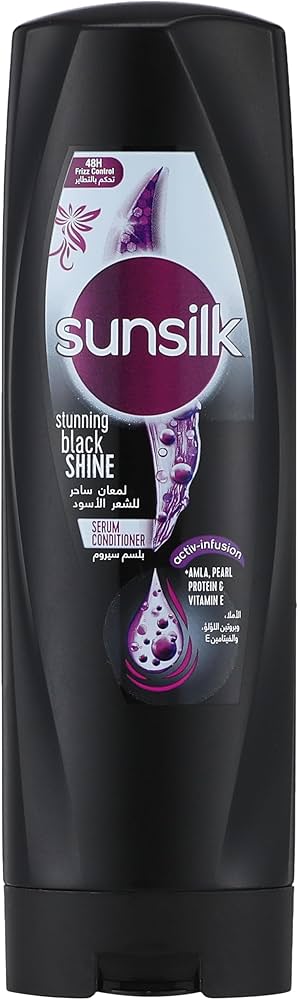 SUNSILK-conditioner-stunning-black-shine-with-activ-infusion-amla-pearl-protein-vitamin-E-350m.jpg SUNSILK conditioner stunning black shine with activ-infusion + amla ,pearl protein & vitamin E 350ml