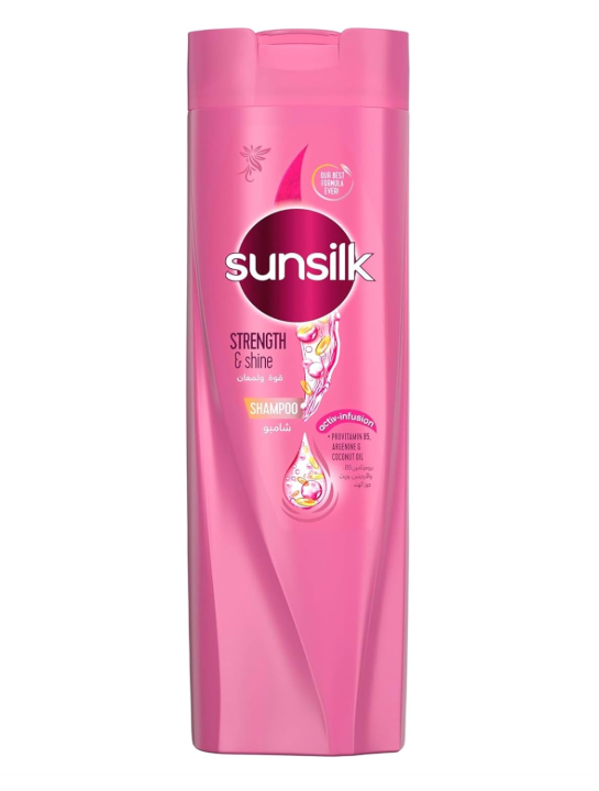 SUNSILK-shampoo-strength-shine-with-activ-infusion-provitamin-B5-Arginine-coconut-oil-350ml.png SUNSILK shampoo strength & shine with activ-infusion + provitamin B5 ,Arginine & coconut oil 350ml